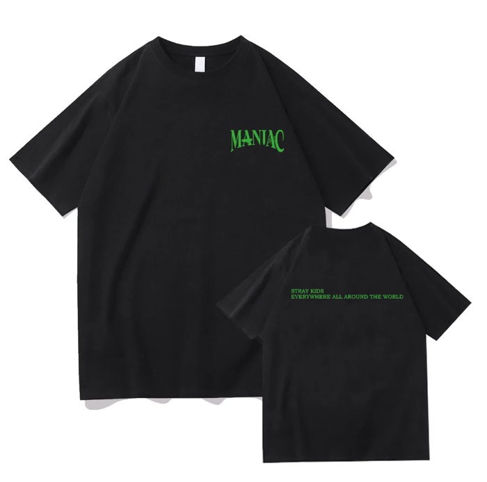 Camiseta Unissex SKZ StrayKids MANIAC (4. Versões)