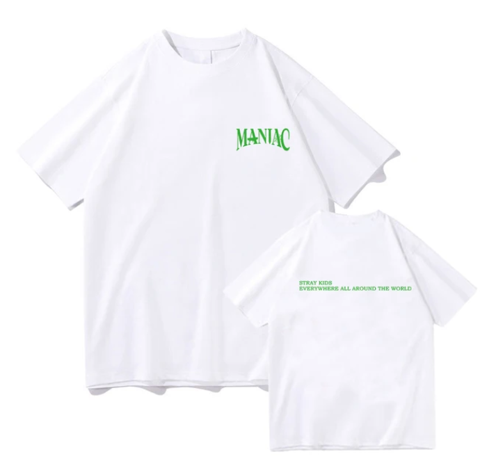 Camiseta Unissex SKZ StrayKids MANIAC (4. Versões)