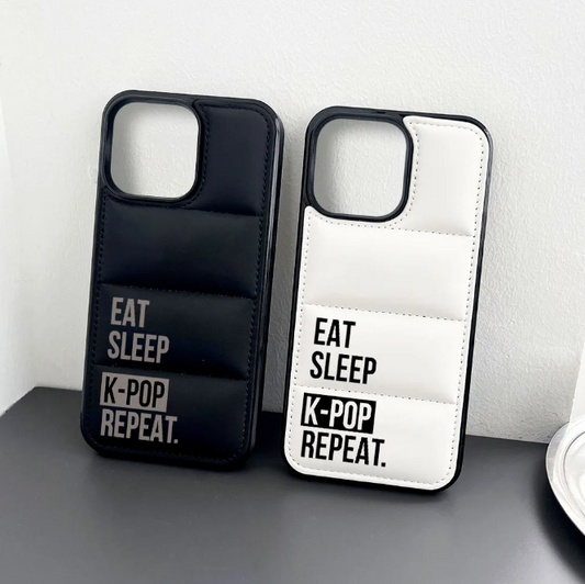 Capa de Celular Eat Sleep K-pop Repeat (Iphone)