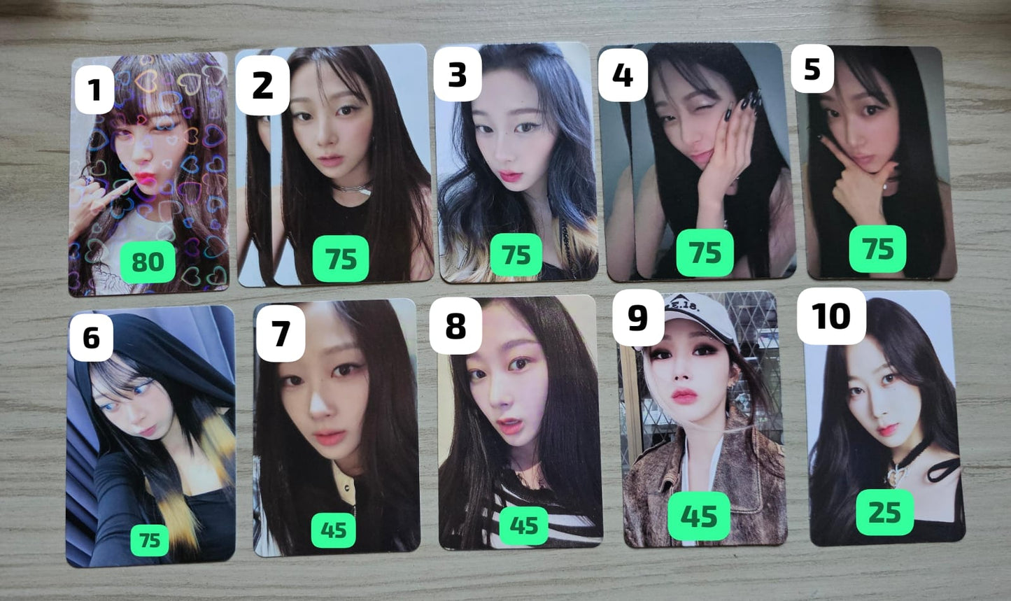 PHOTOCARDS DIVERSOS AESPA GISELLE (Frete incluso)