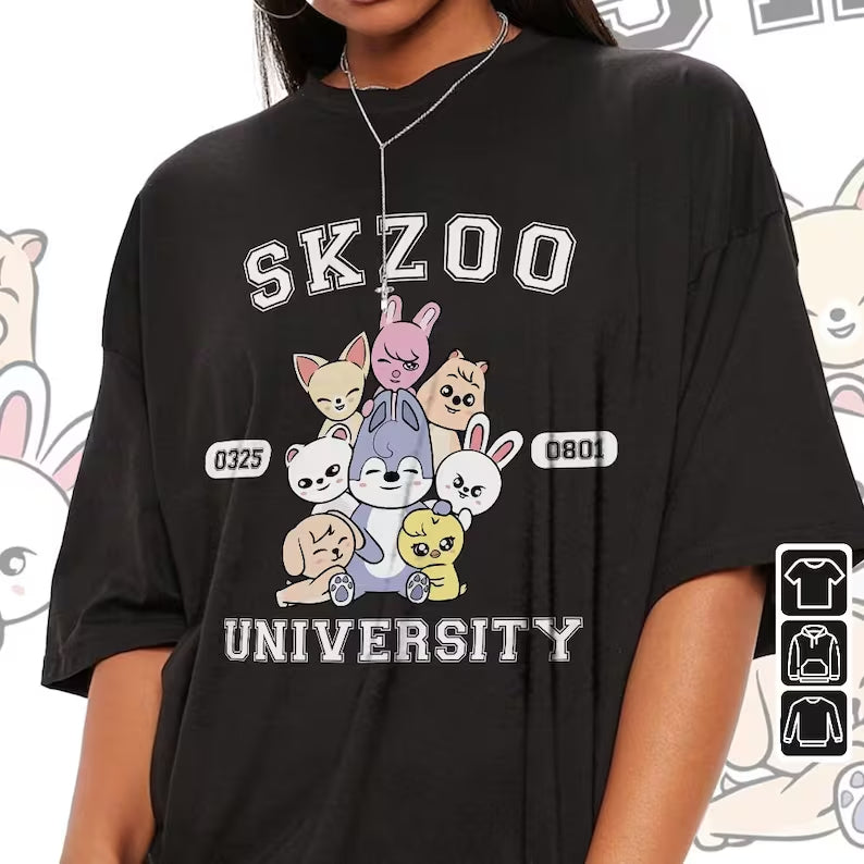 Camiseta Unissex StrayKids Skzoo